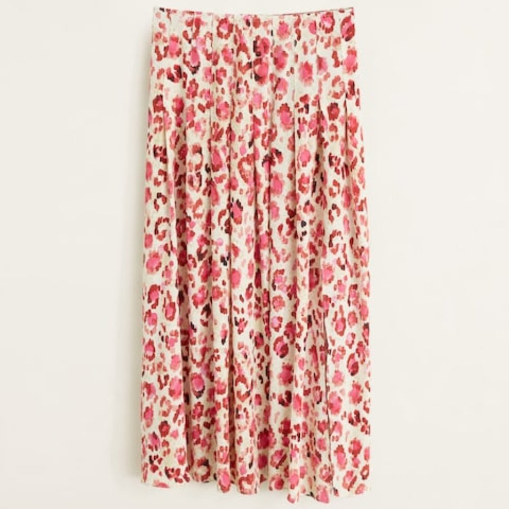 ***SOLD*** Mango 'Elea' midi leopard print skirt